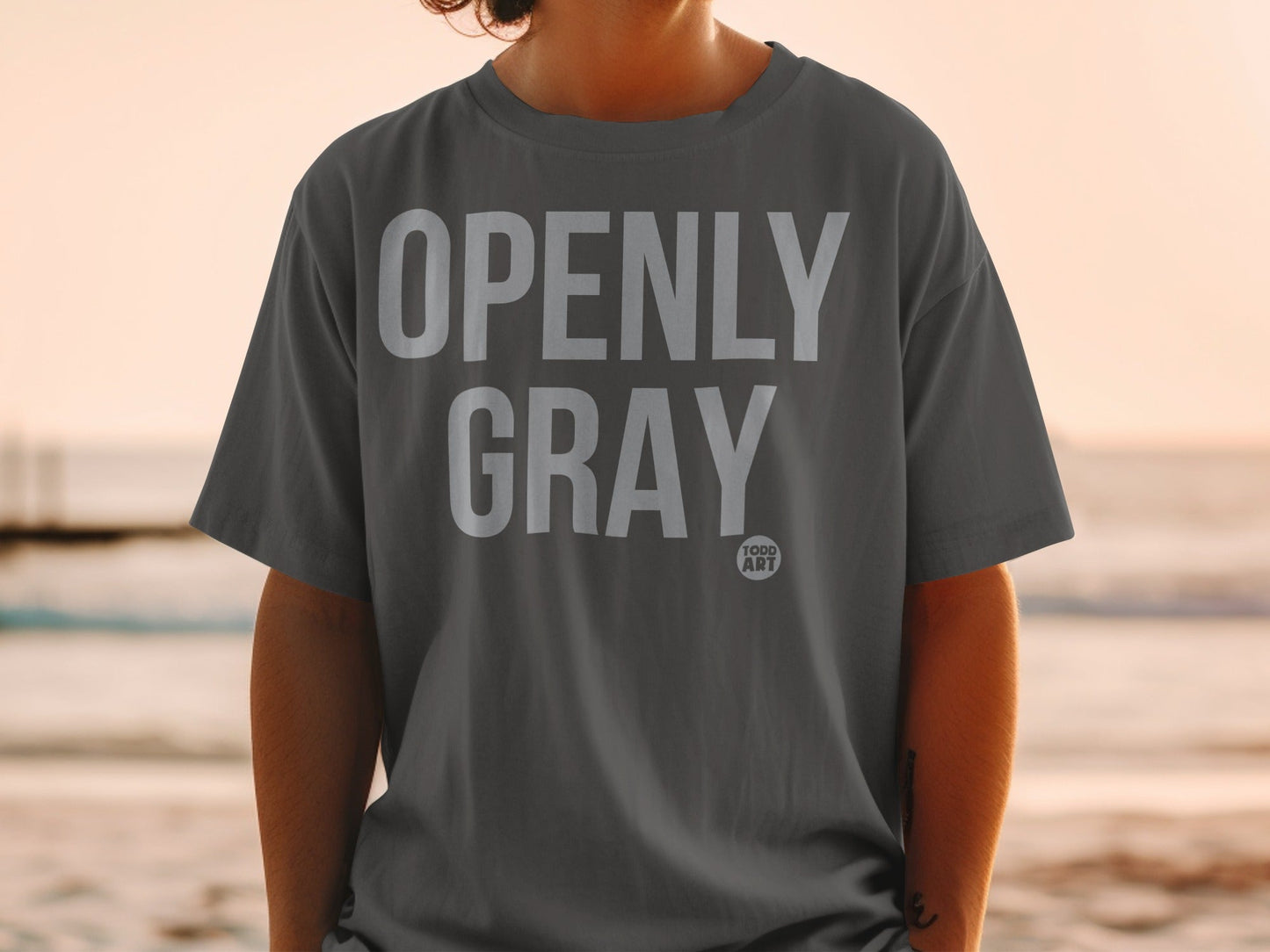Openly Gray Todd Art Graphic T-Shirt for Trendy Style