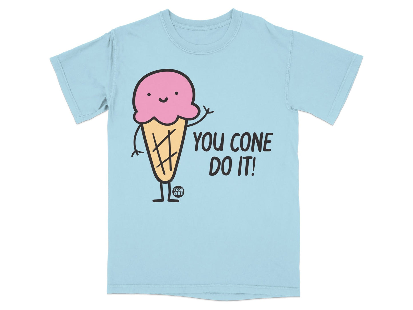 You Cone Do It Fun Ice Cream Graphic T-shirt