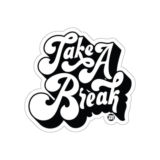 Take a Break Retro Style Sticker Gift Item