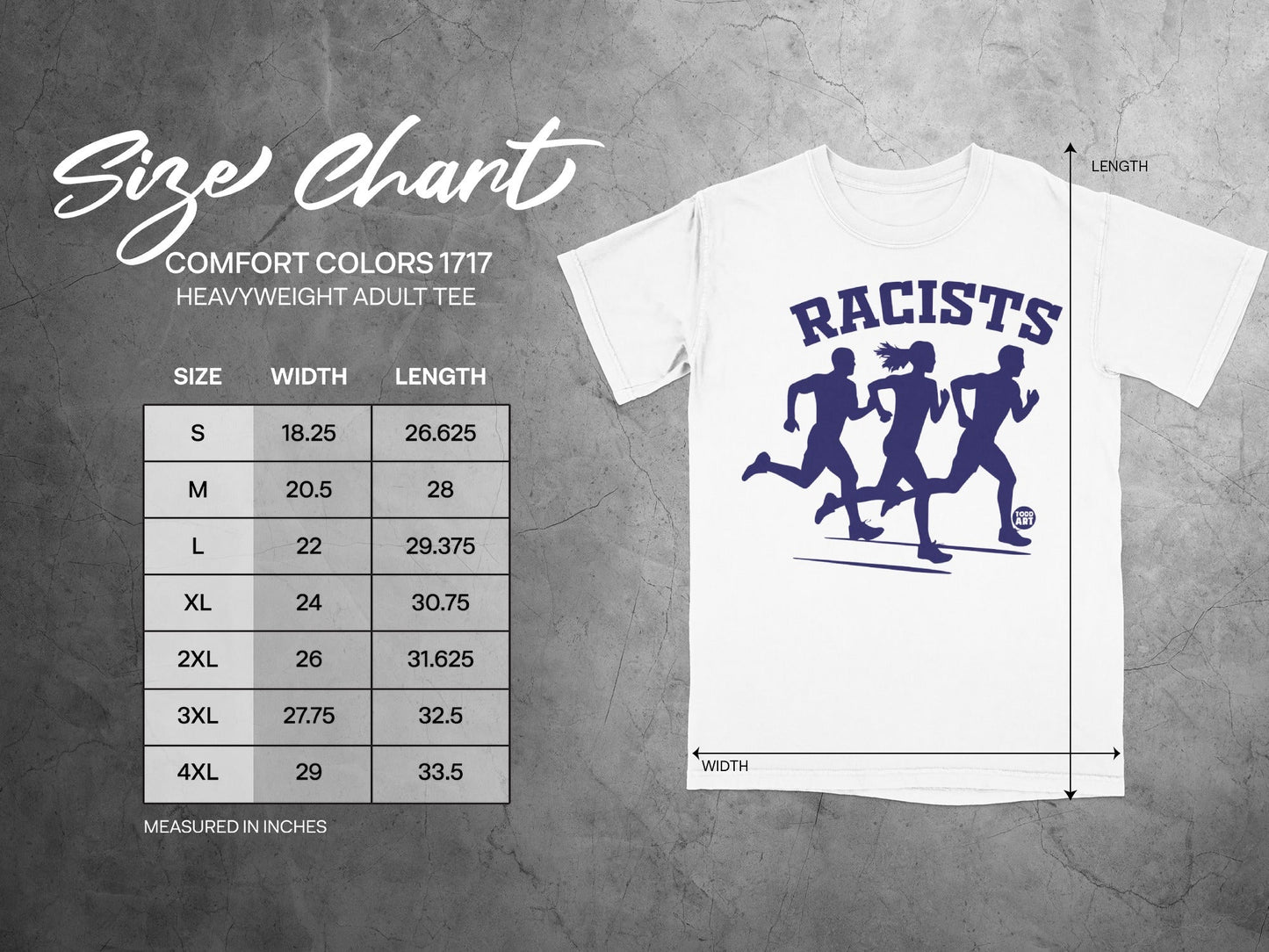 Anti Racist T-Shirt, Racists Running Away Design, Social Justice, Equality, Human Rights, Activism Protest, Statement Clothing