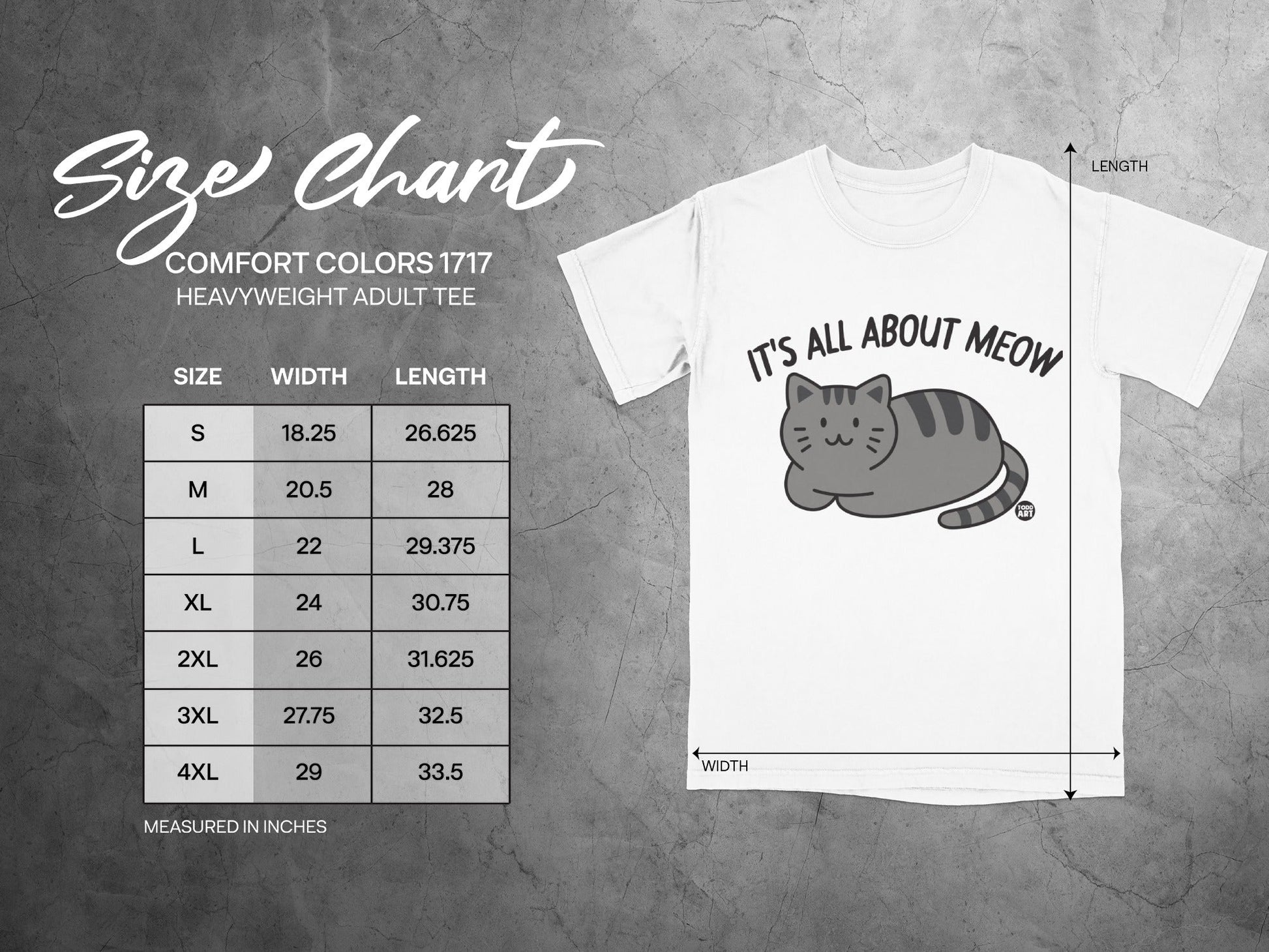 It's All About Meow Cat Graphic Adult Tee