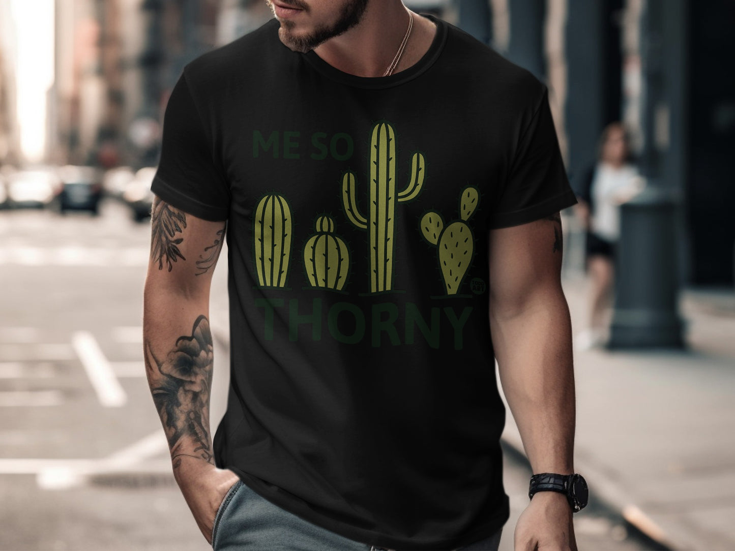 Me So Thorny Cactus Graphic T-Shirt for Humorous Style