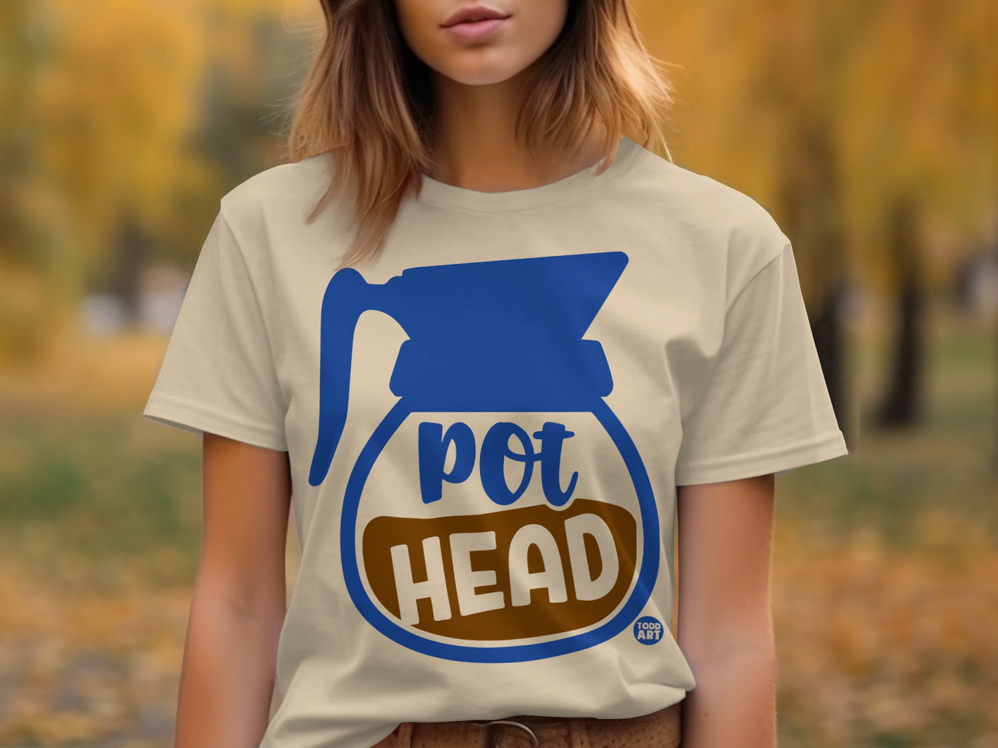 Coffee Pot Head Graphic T-shirt for Coffee Lovers