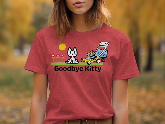 Goodbye Kitty Graphic T-Shirt for Casual Wear