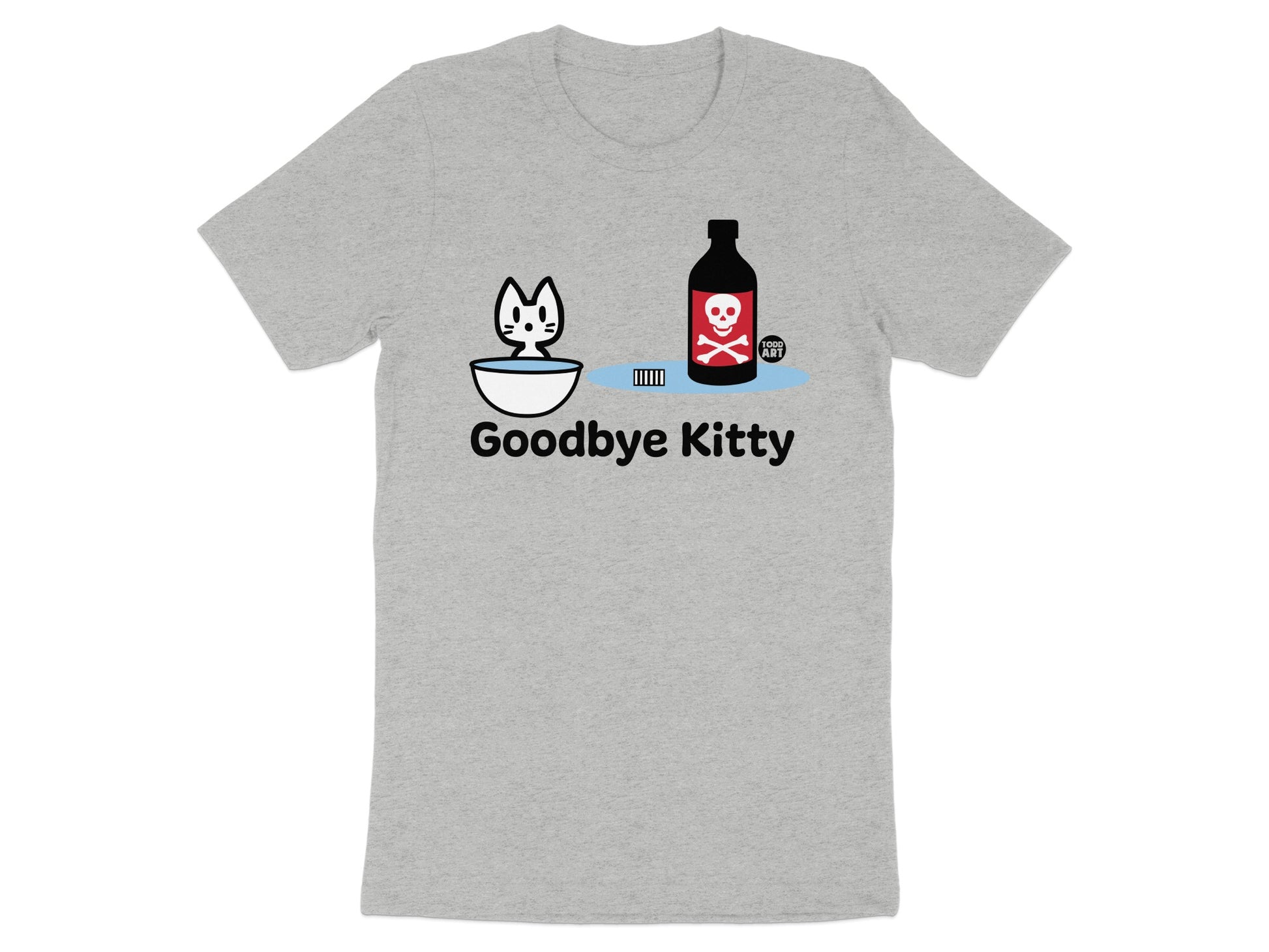 Goodbye Kitty Graphic T-shirt Fun Statement Tee