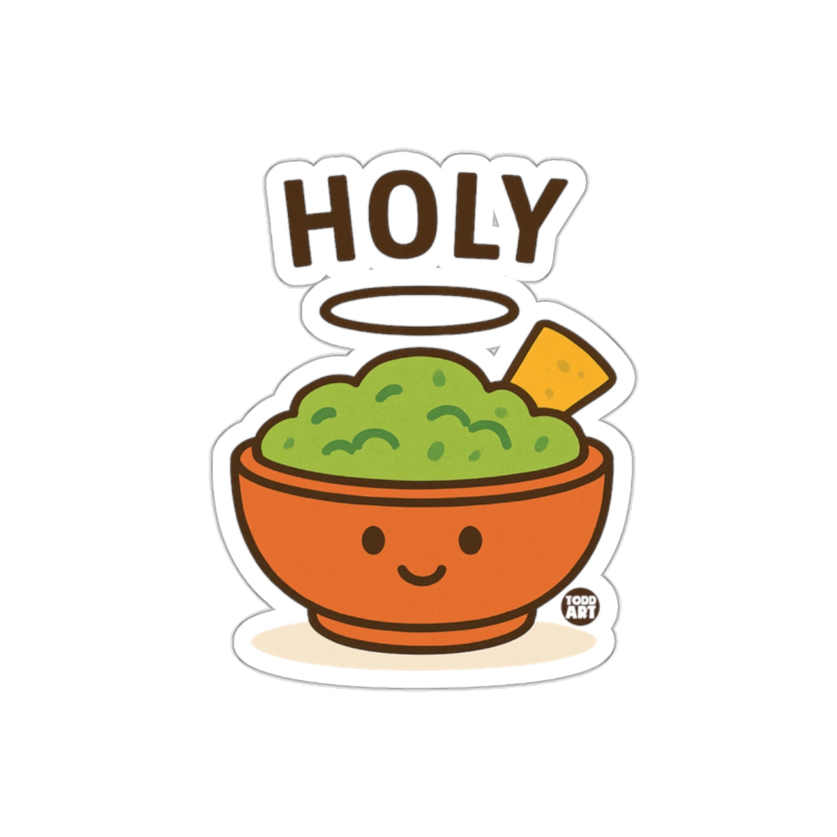 Holy Guacamole Cute Face Sticker for All Occasions