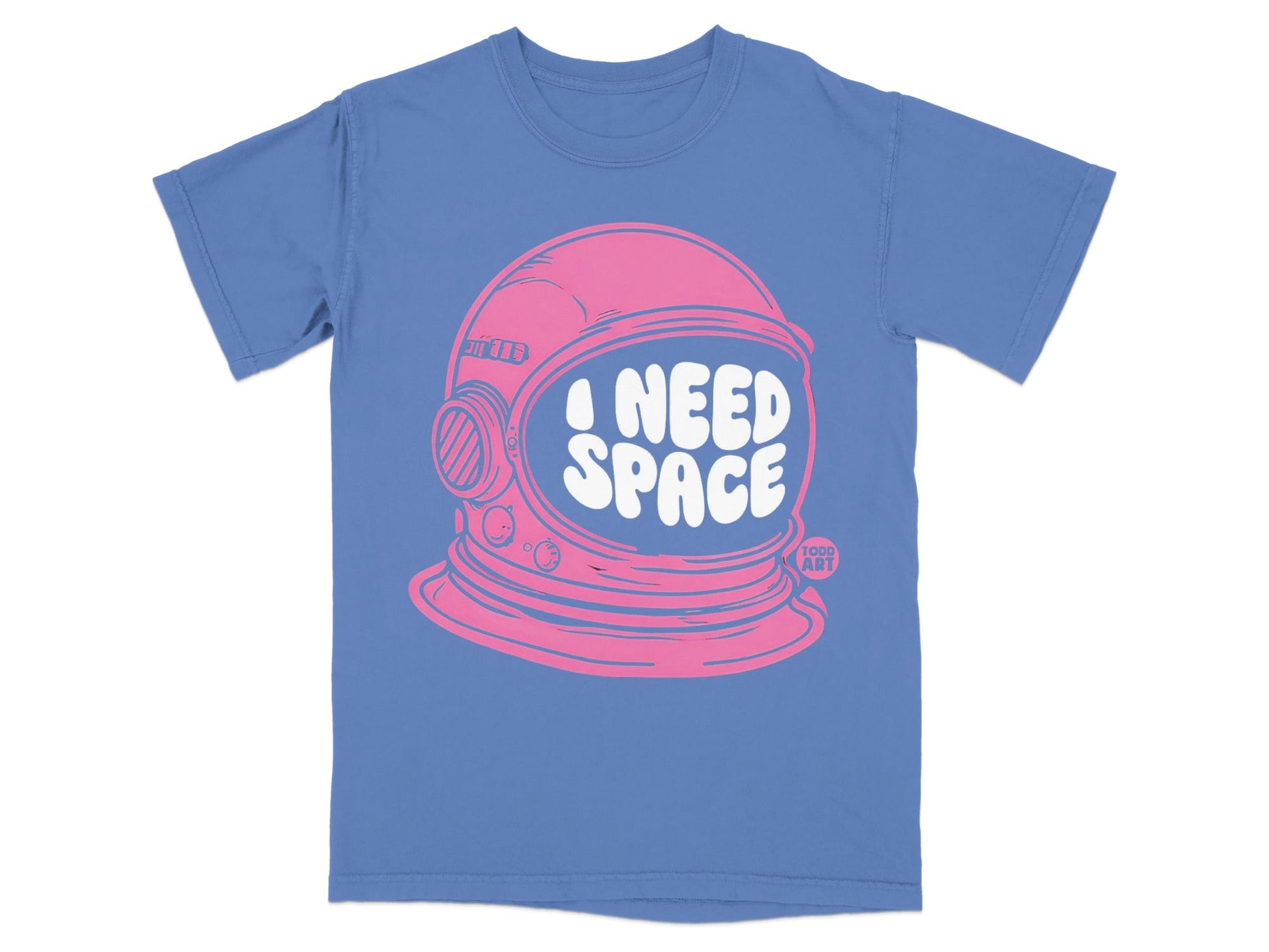 I Need Space Astronaut Helmet Graphic T-Shirt