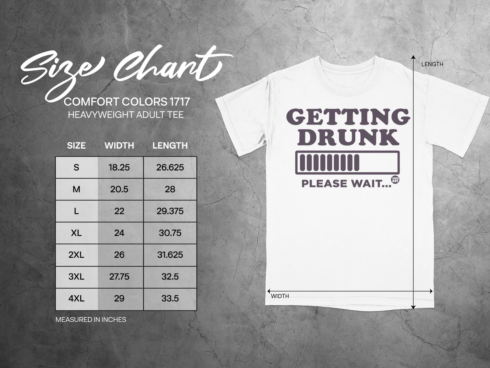 Getting Drunk Please Wait Funny Novelty Shirt