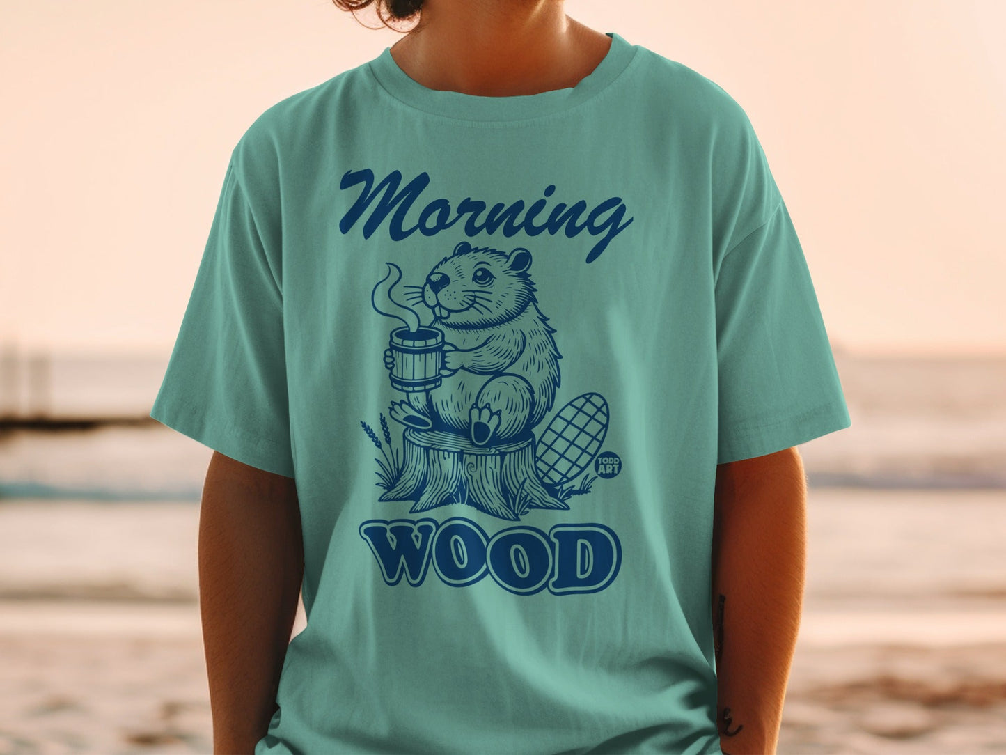Morning Wood Bearded Animal Graphic Tee
