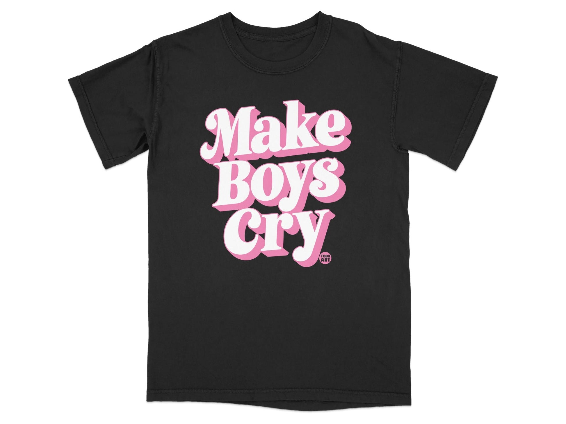 Make Boys Cry Statement Graphic Tee Shirt