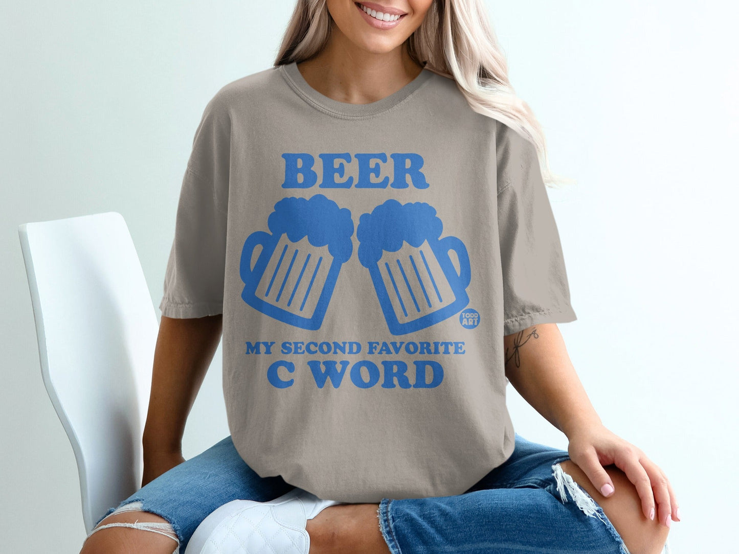 Beer My Second Favorite C Word Graphic Tee