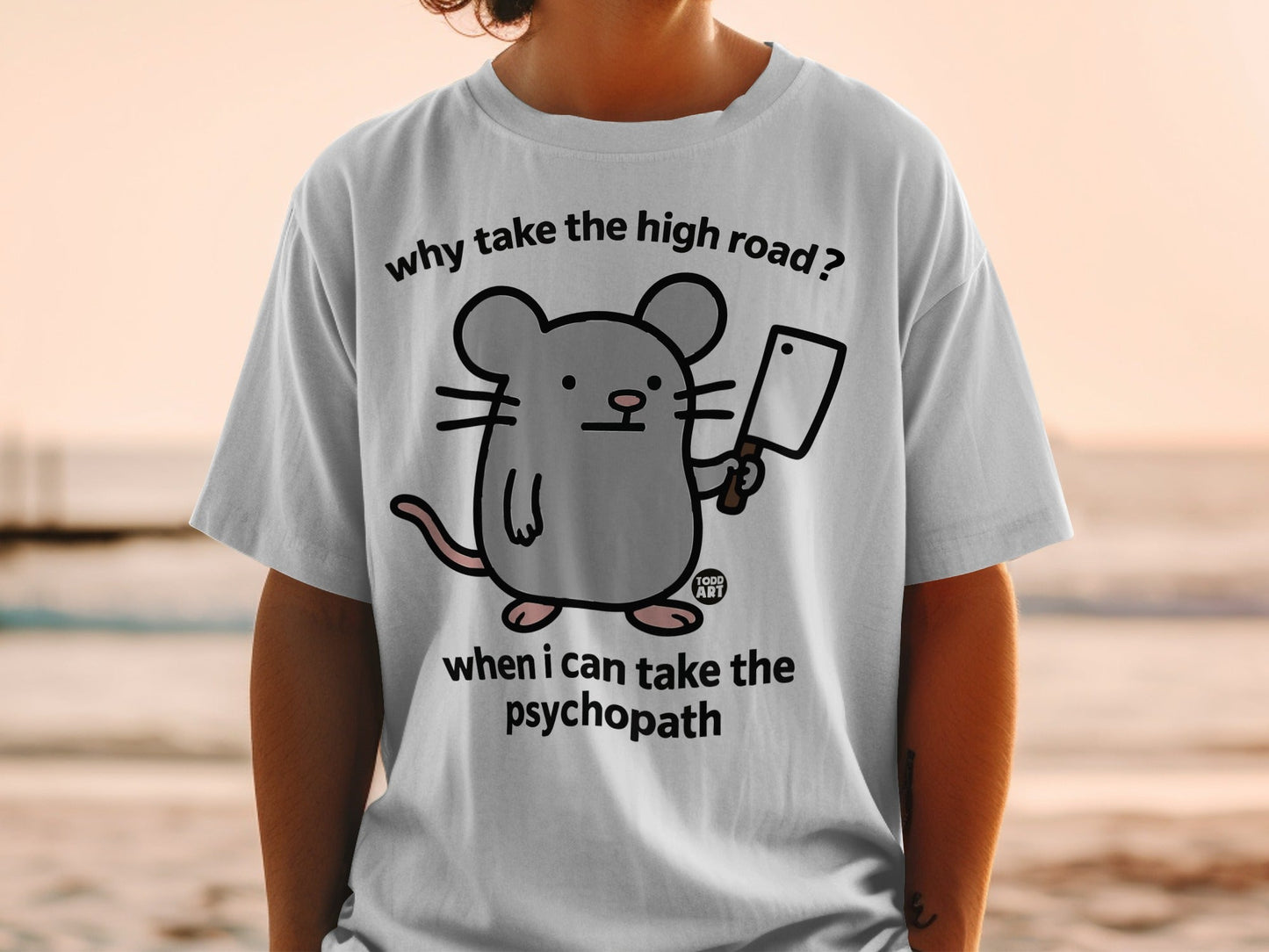 Funny Mouse Cleaver Quote Graphic Design T-Shirt