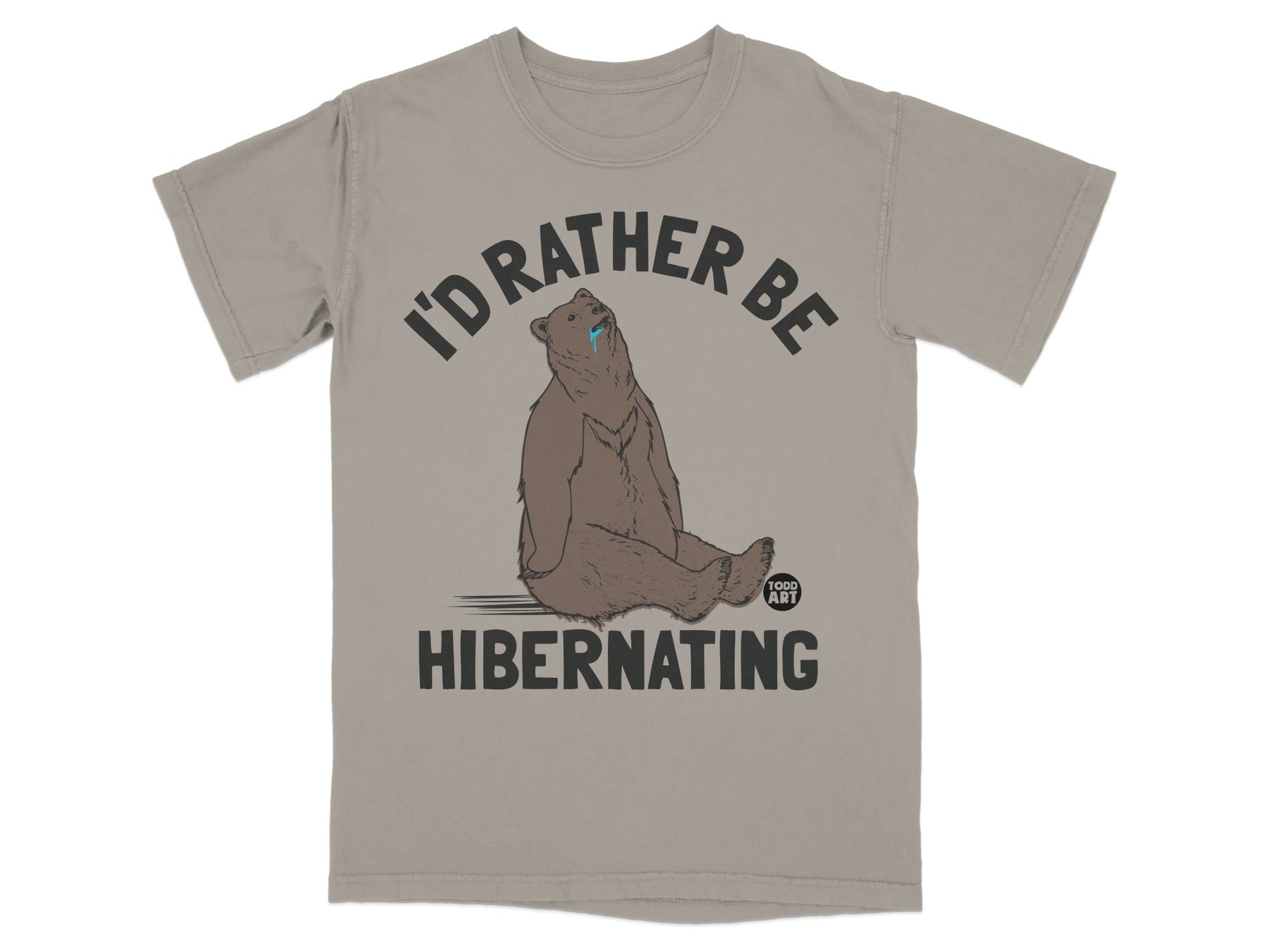 I'd Rather Be Hibernating Bear Graphic T-Shirt