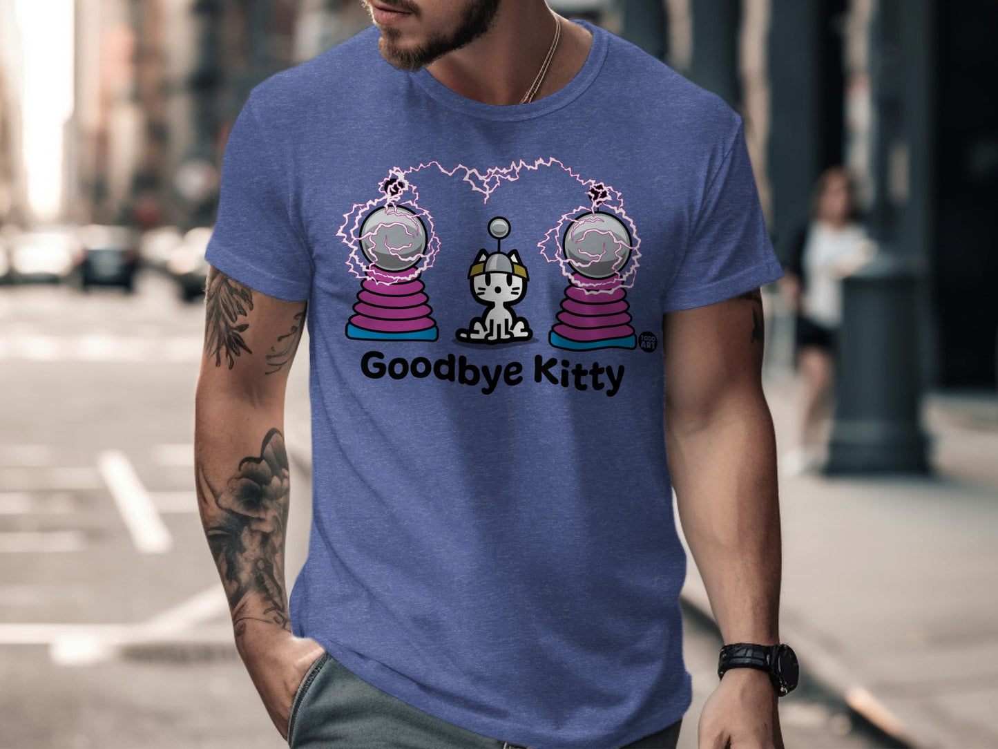 Goodbye Kitty T-shirt with Fun Graphic Print