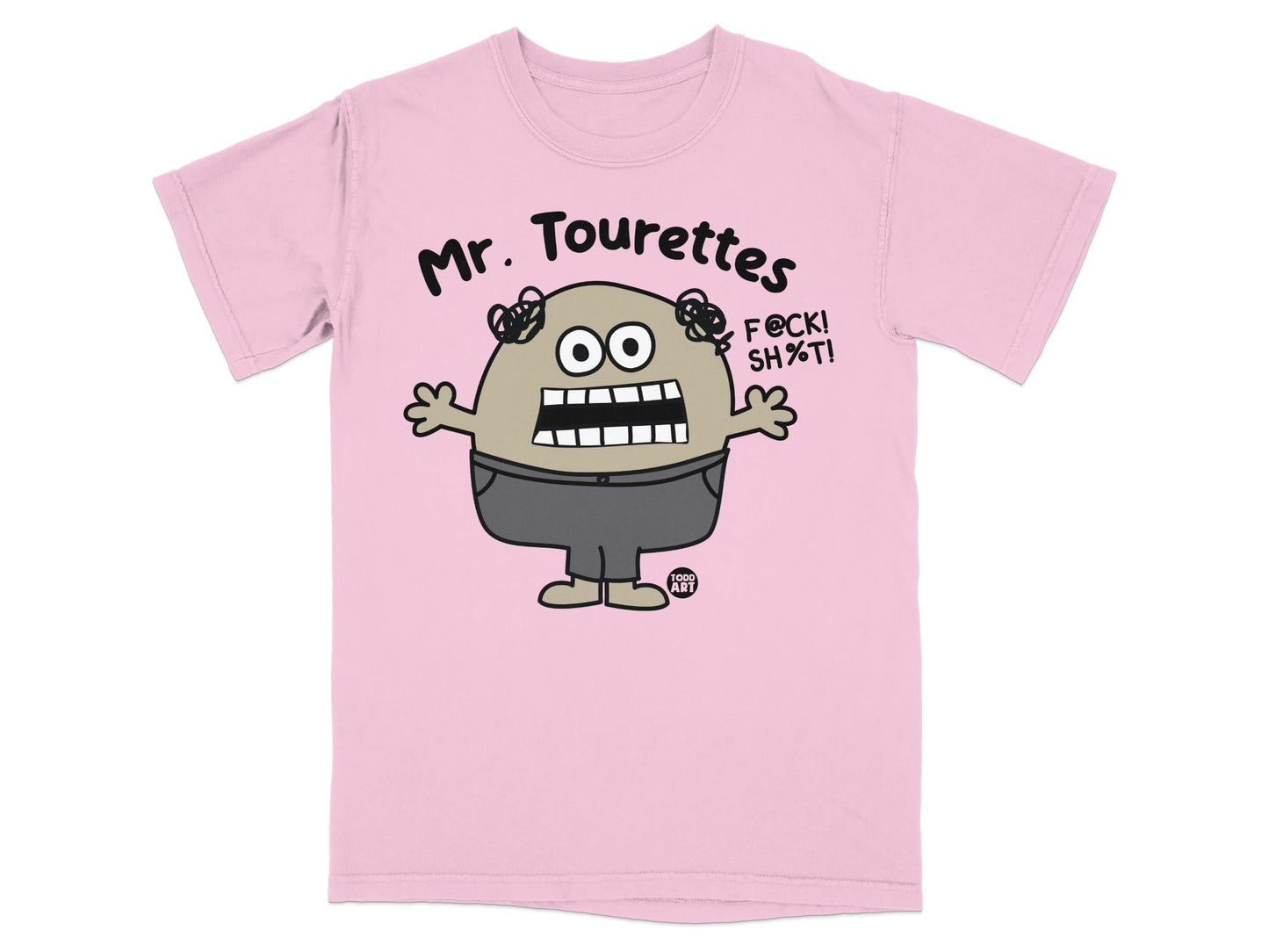Mr. Tourettes Cartoon Character Graphic T-Shirt
