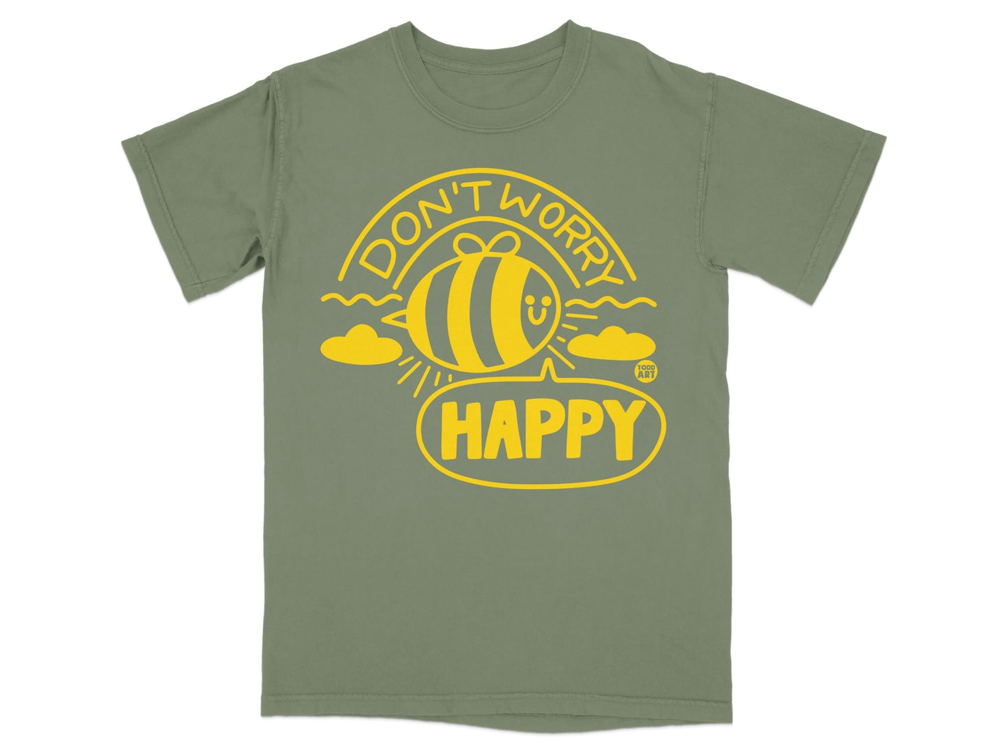 Don't Worry Be Happy Graphic T-Shirt Positive Tee