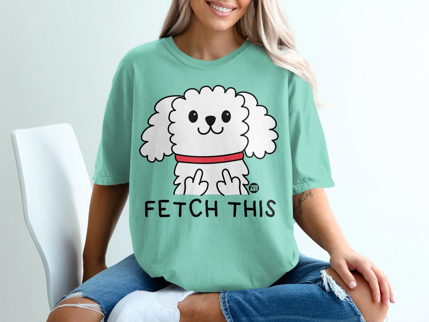 Funny Fetch This Dog Graphic T-Shirt for Pet Lovers