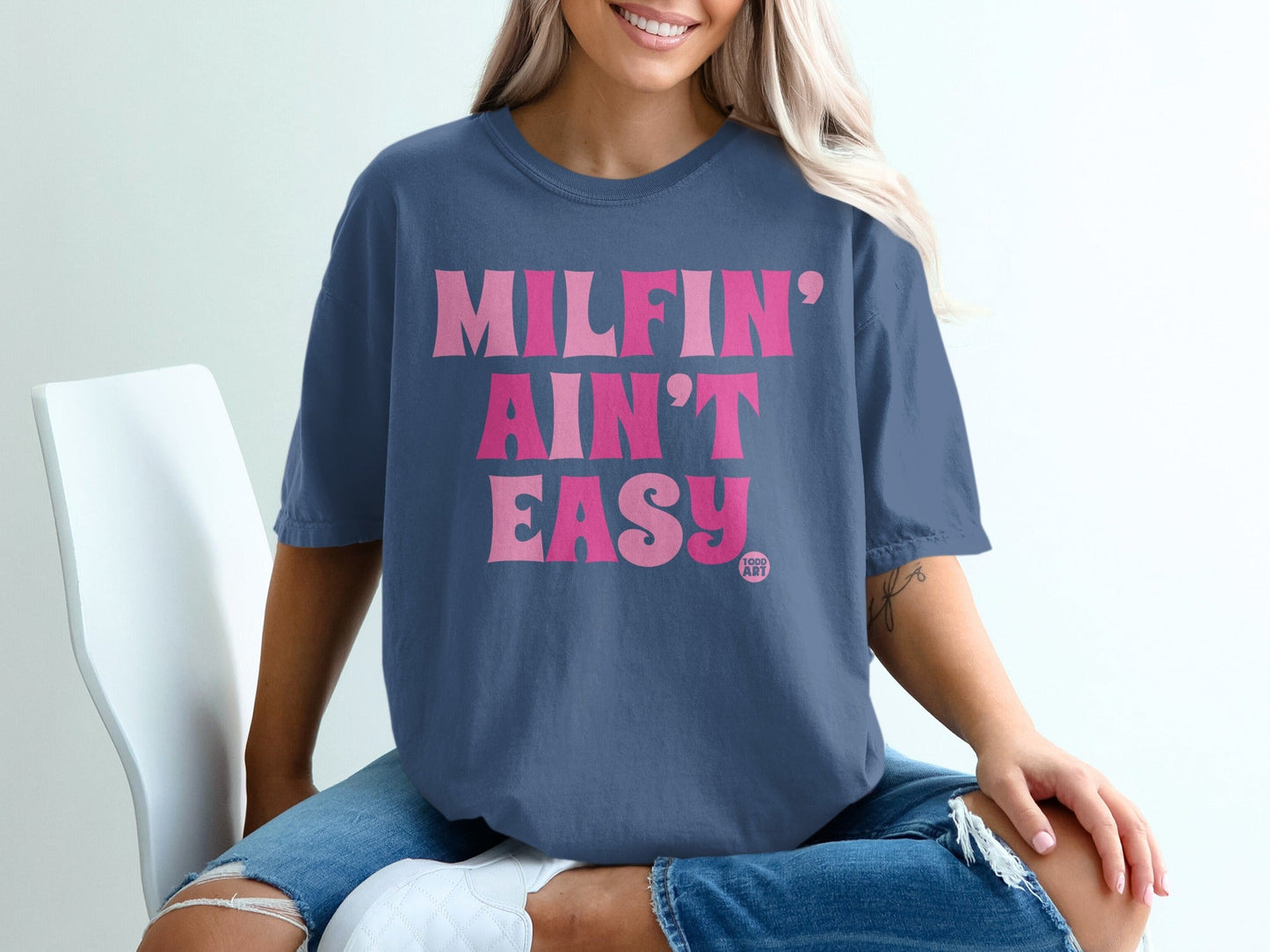 Milfin' Ain't Easy Graphic Tee for Casual Wear