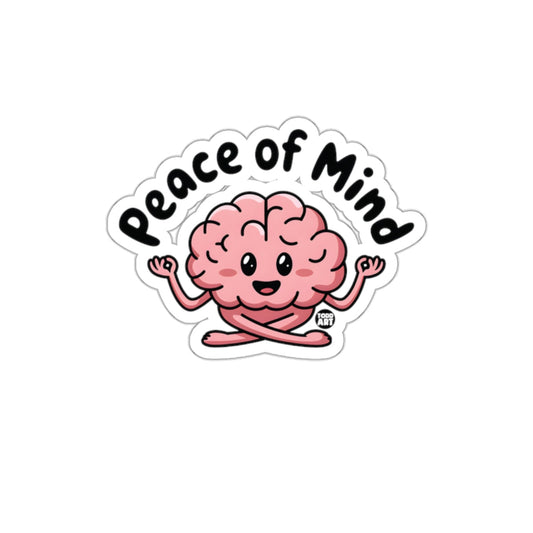 Peace of Mind Pink Brain Sticker Product