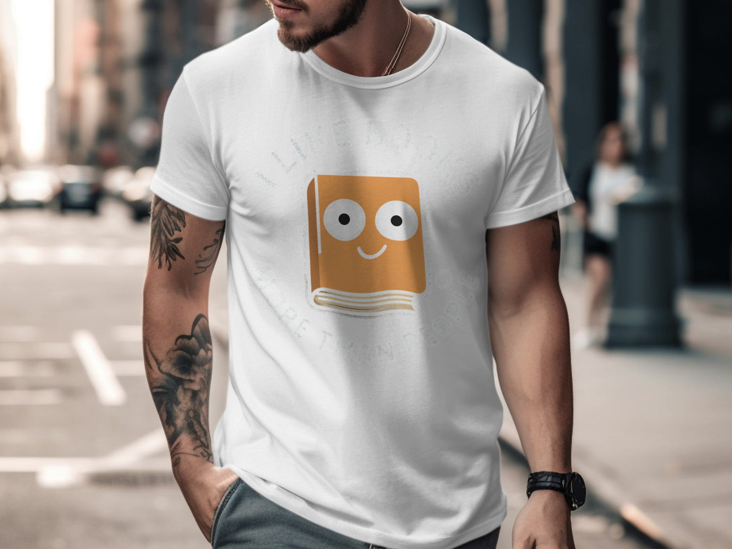 Live Like Books More Than People Graphic Tee