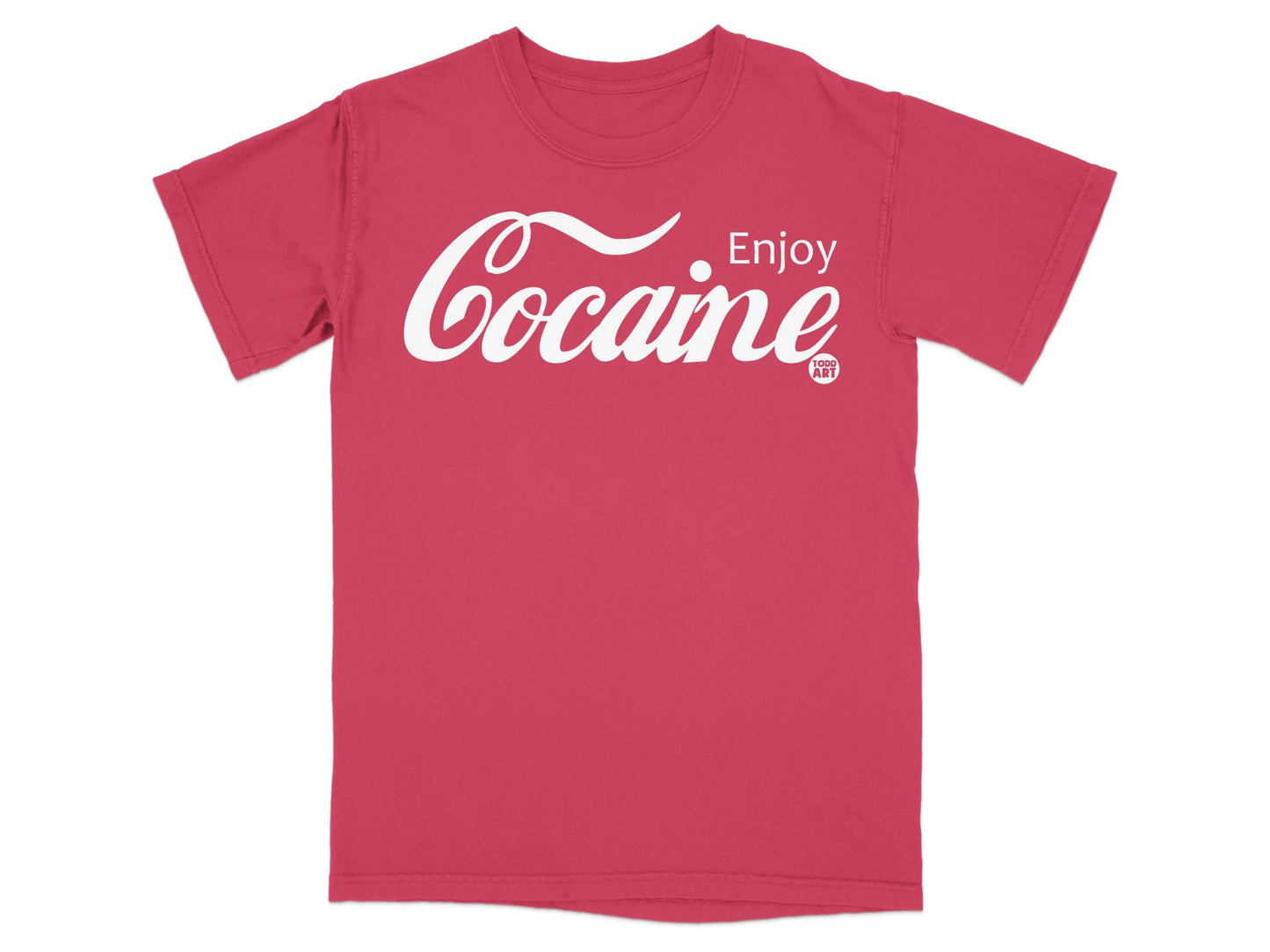 Enjoy Cocaine Cool Parody Statement T-Shirt