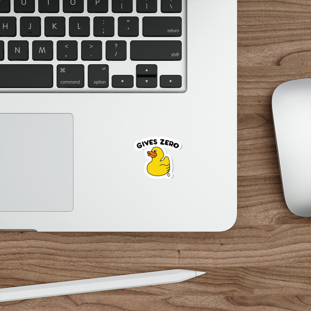 Gives Zero Duck Sticker for Laughs and Giggles
