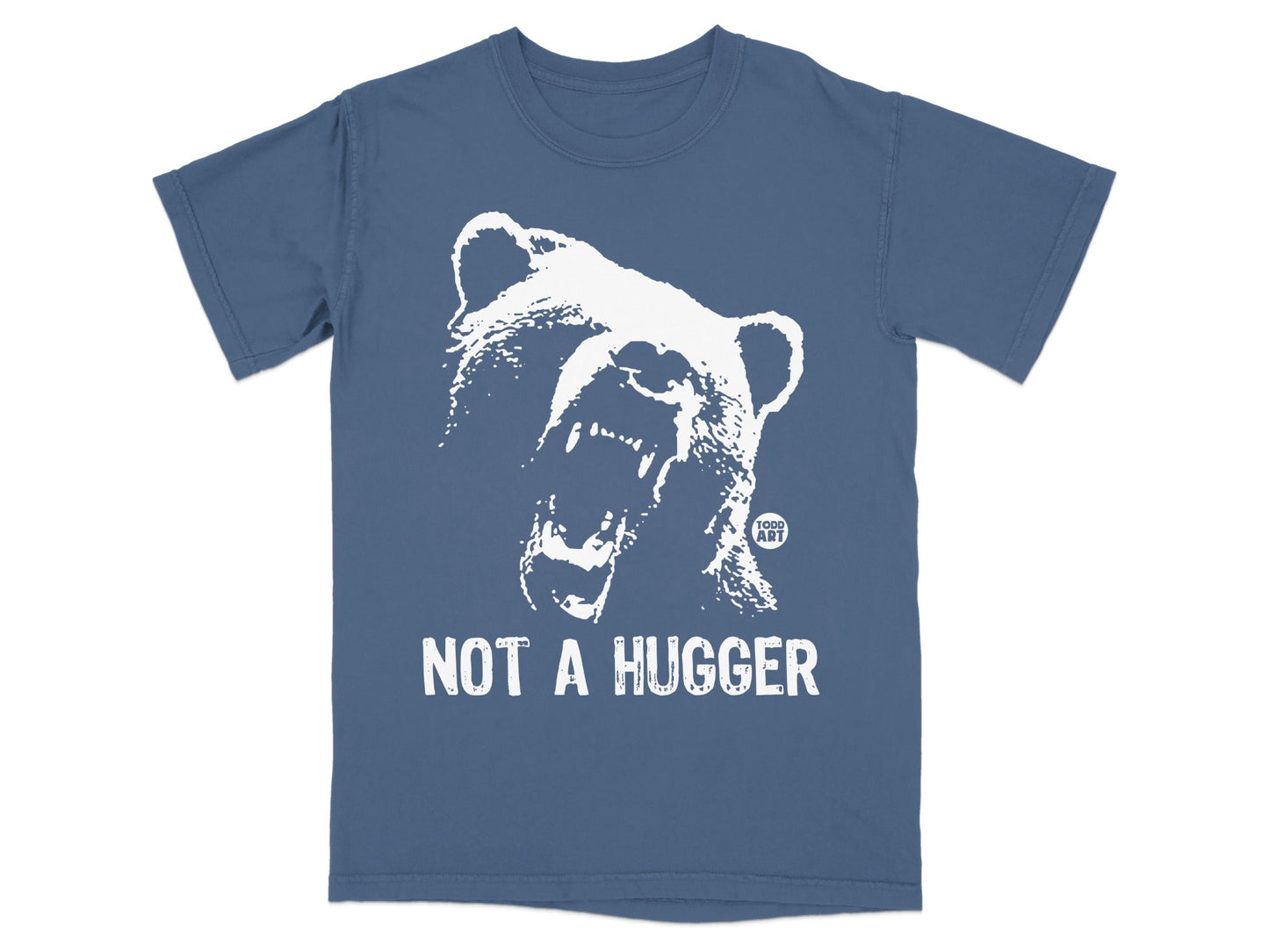 Not a Hugger Bear Graphic T-Shirt for Uncomfortable Moments