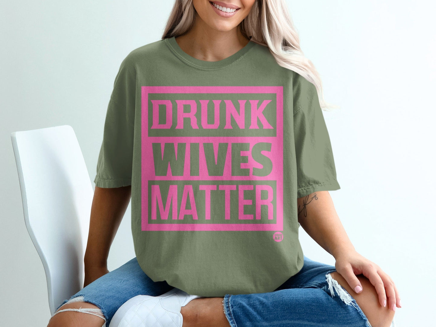 Drunk Wives Matter Graphic T-Shirt for Fun Style