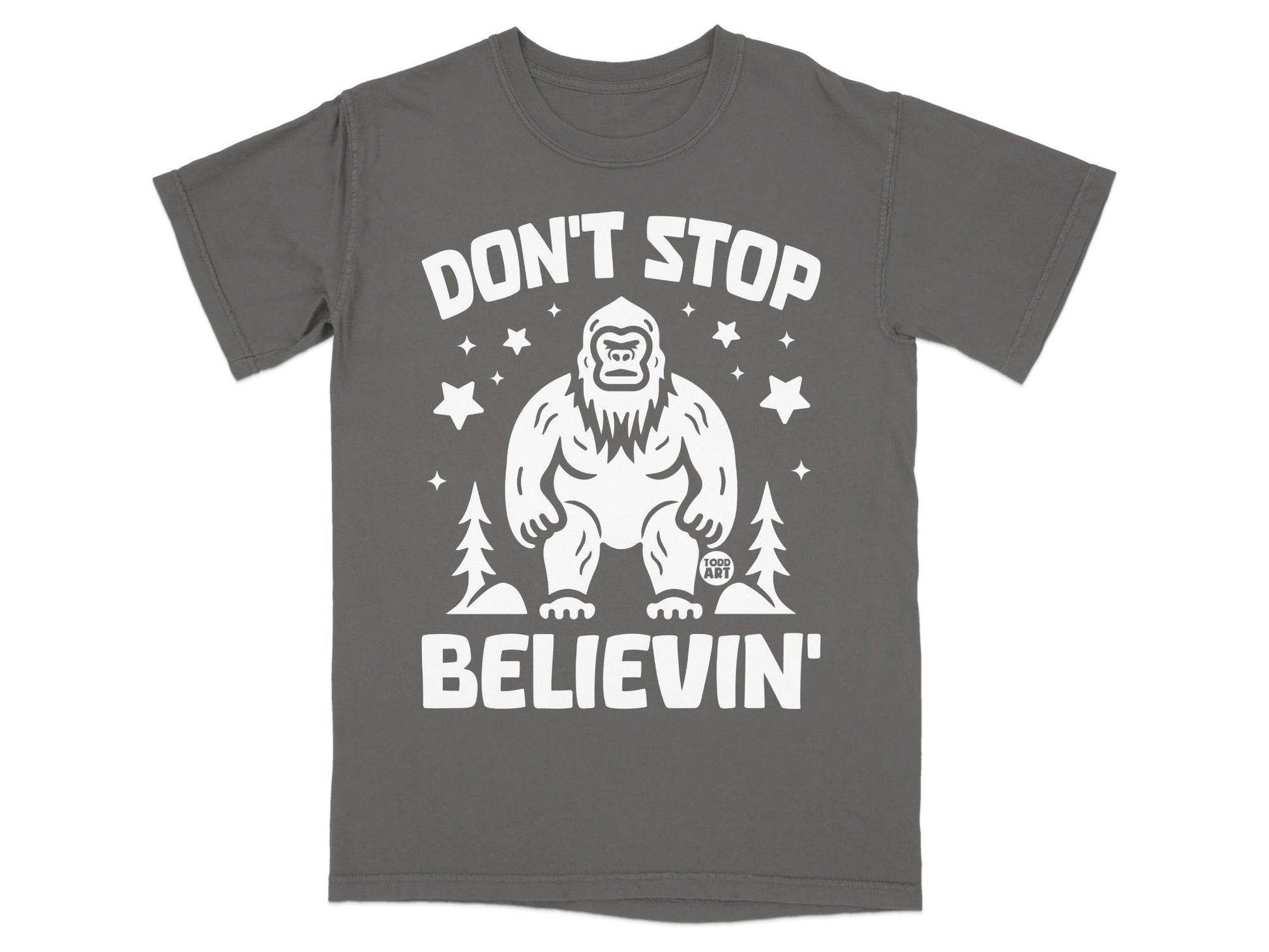 Don't Stop Believin' Bigfoot Graphic T-Shirt