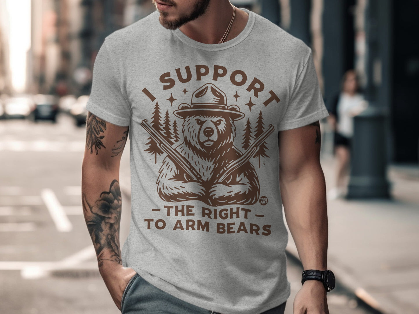 I Support The Right To Arm Bears Graphic Tee