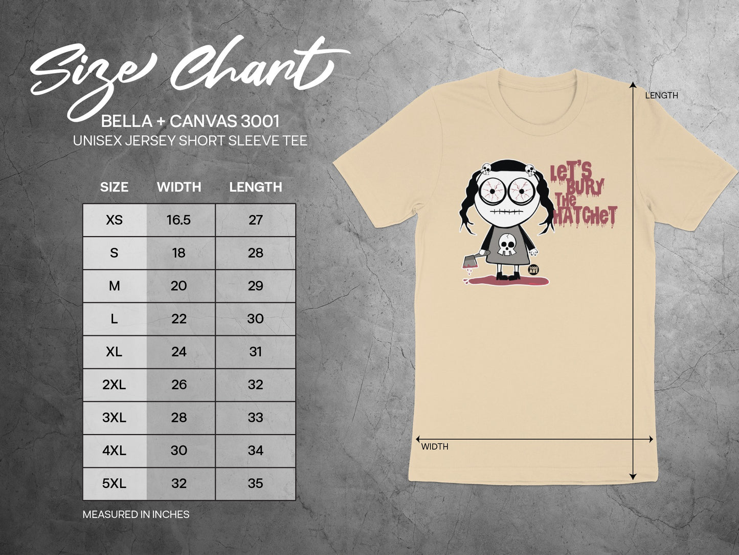 Let's Bury The Hatchet Graphic Tee Shirt