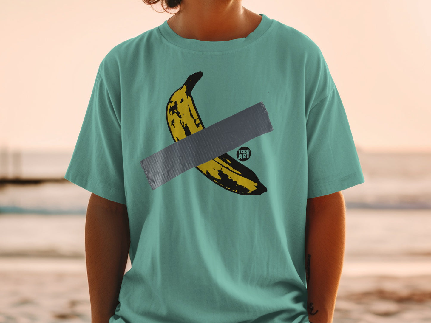 Banana Taped Art Graphic Todd Art T-shirt product type