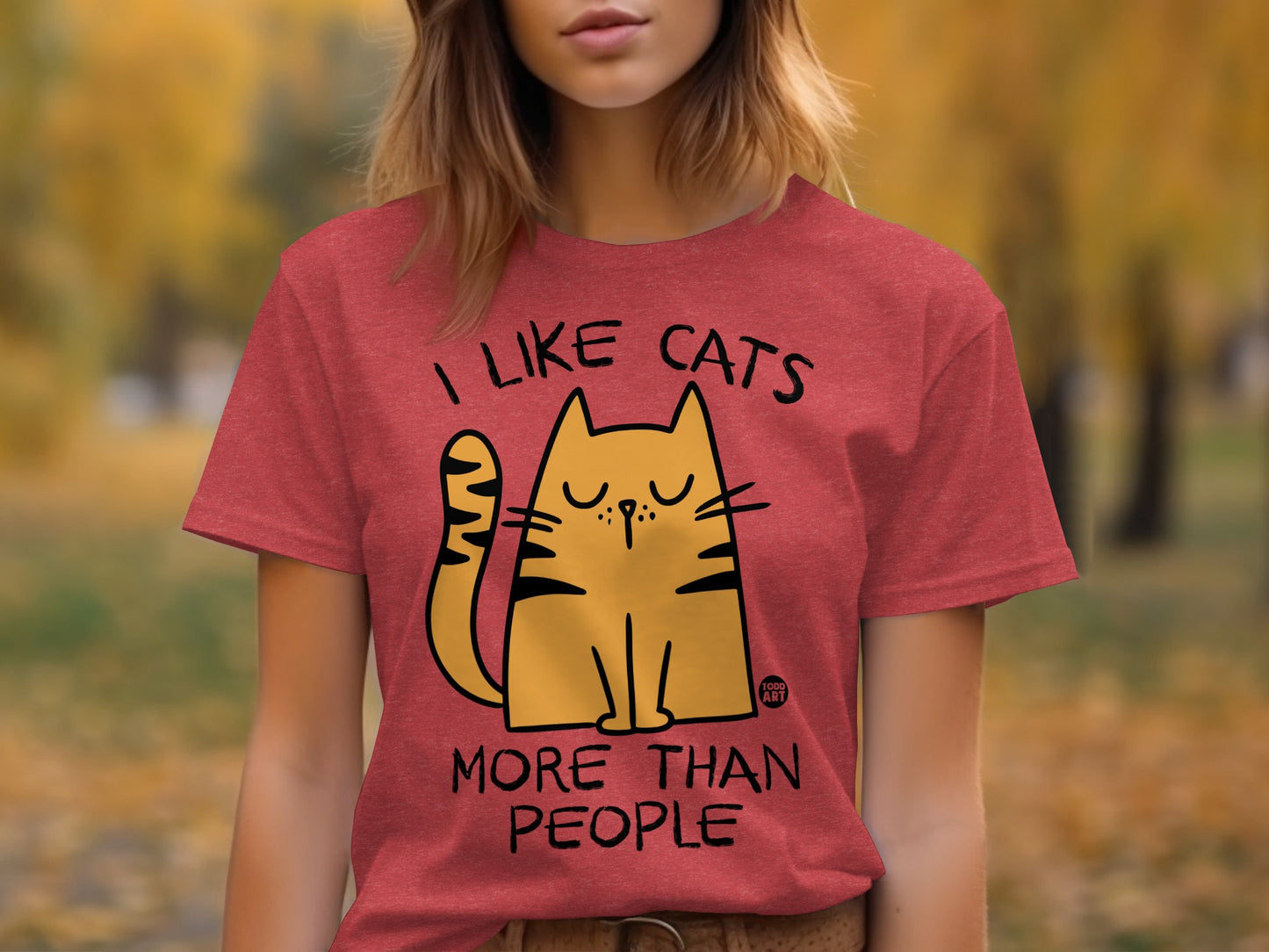 I Like Cats More Than People Graphic T-Shirt