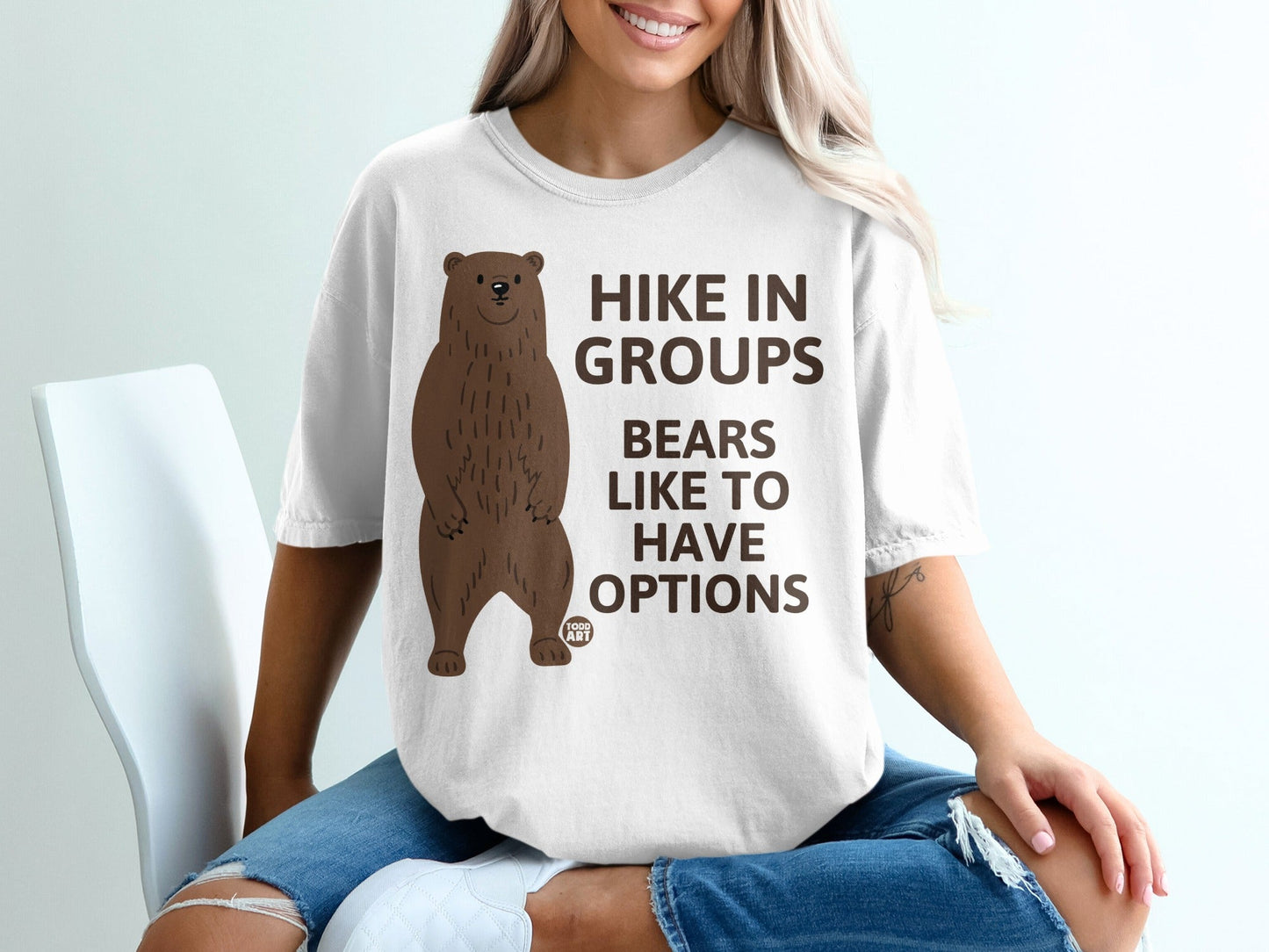 Hike In Groups Bears Like To Have Options T-shirt