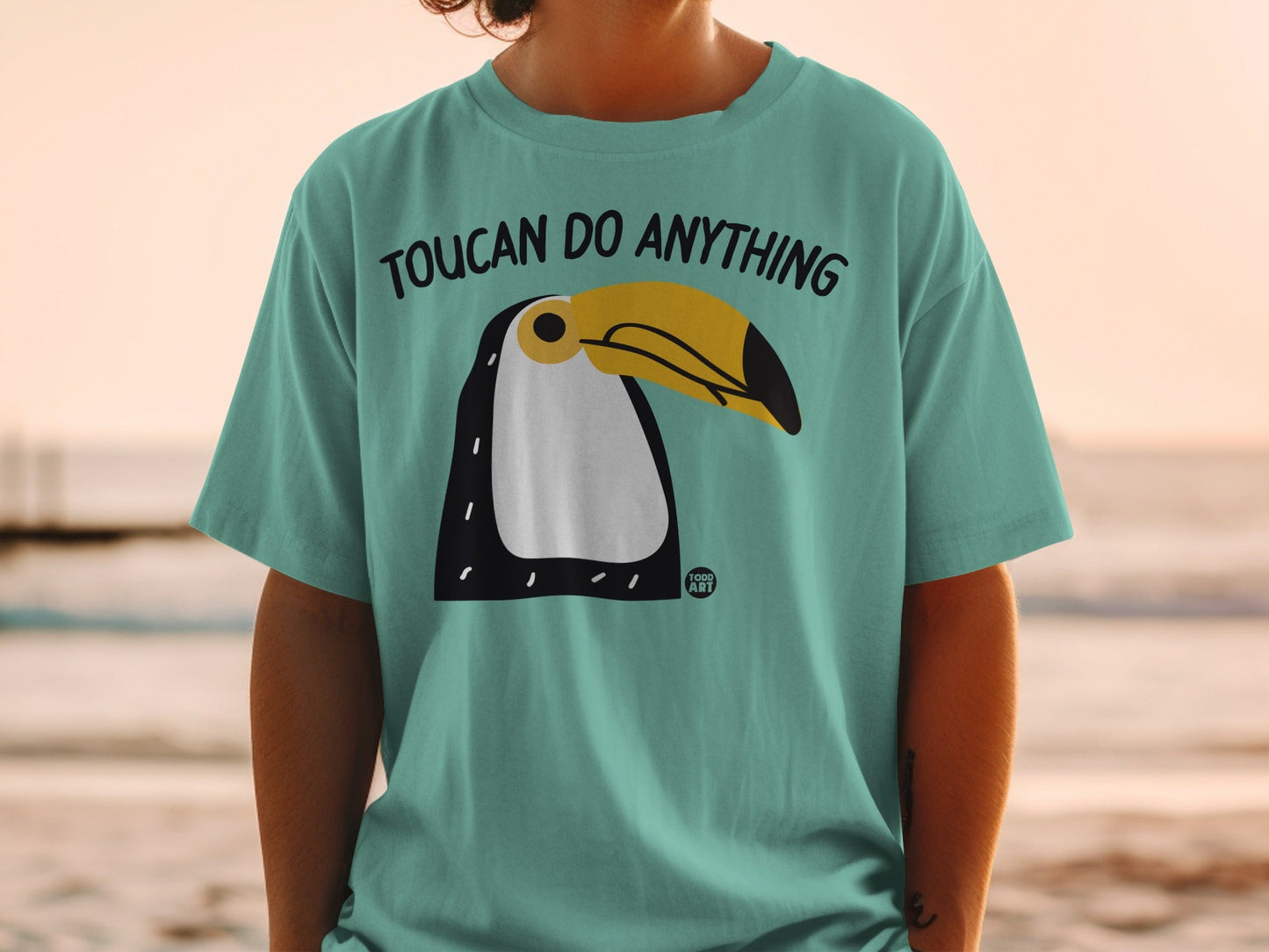 Toucan Do Anything Graphic T-Shirt Casual Wear