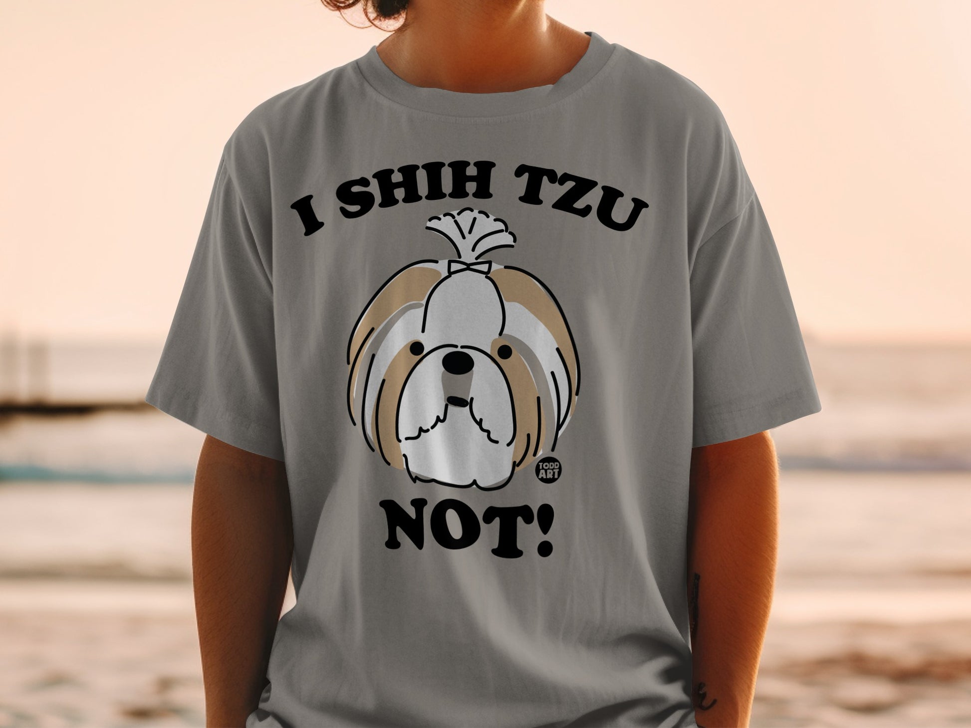 I Shih Tzu Not Dog Breed Funny Graphic T-shirt