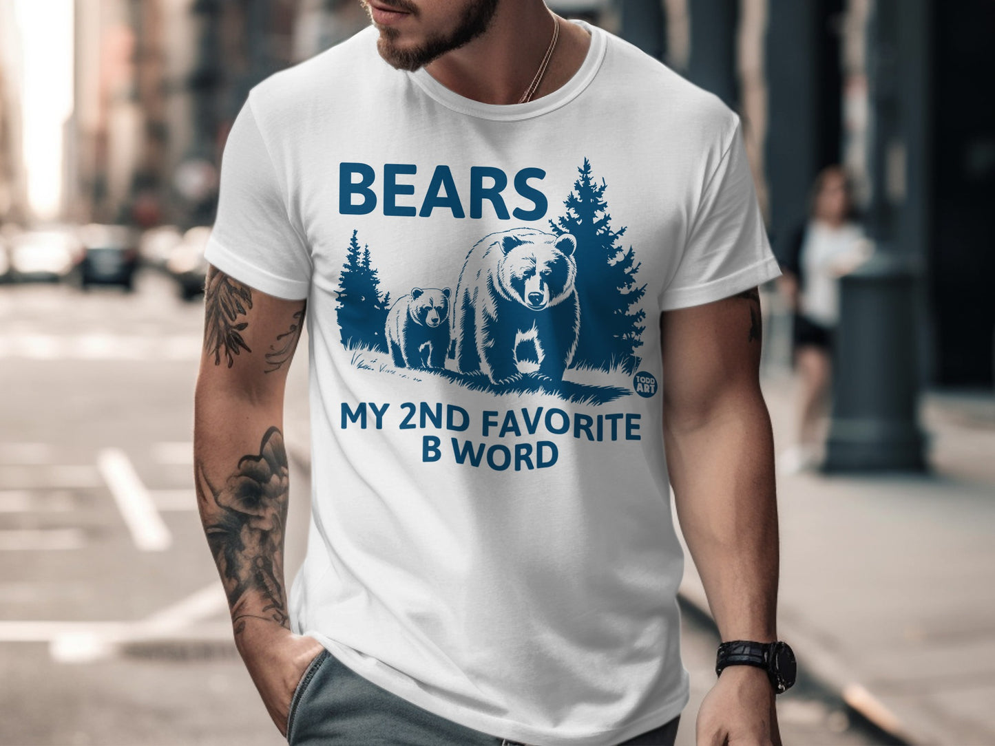 Bears My 2nd Favorite B Word Graphic T-Shirt