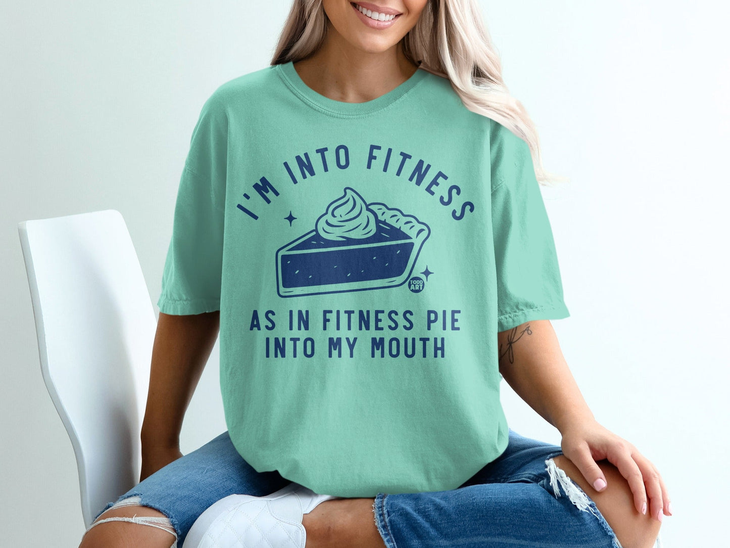 I'm Into Fitness Pie Into My Mouth Funny T-Shirt