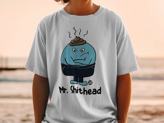 Mr. Shithead Cartoon Character Graphic T-Shirt