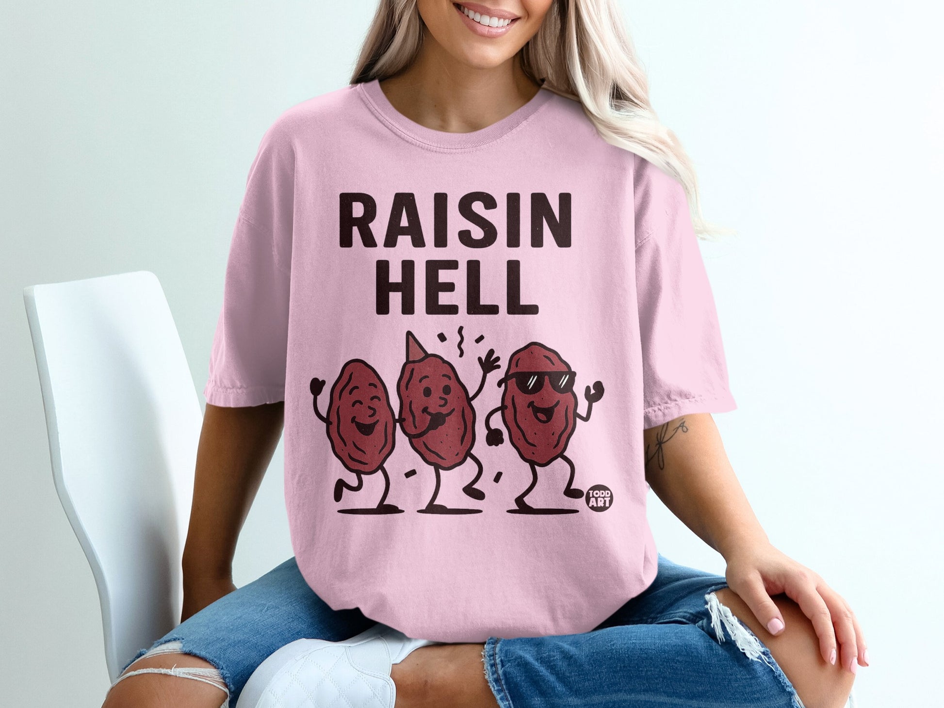 Raisin Hell Pun Happy Dancing Cartoon Raisins Product Type