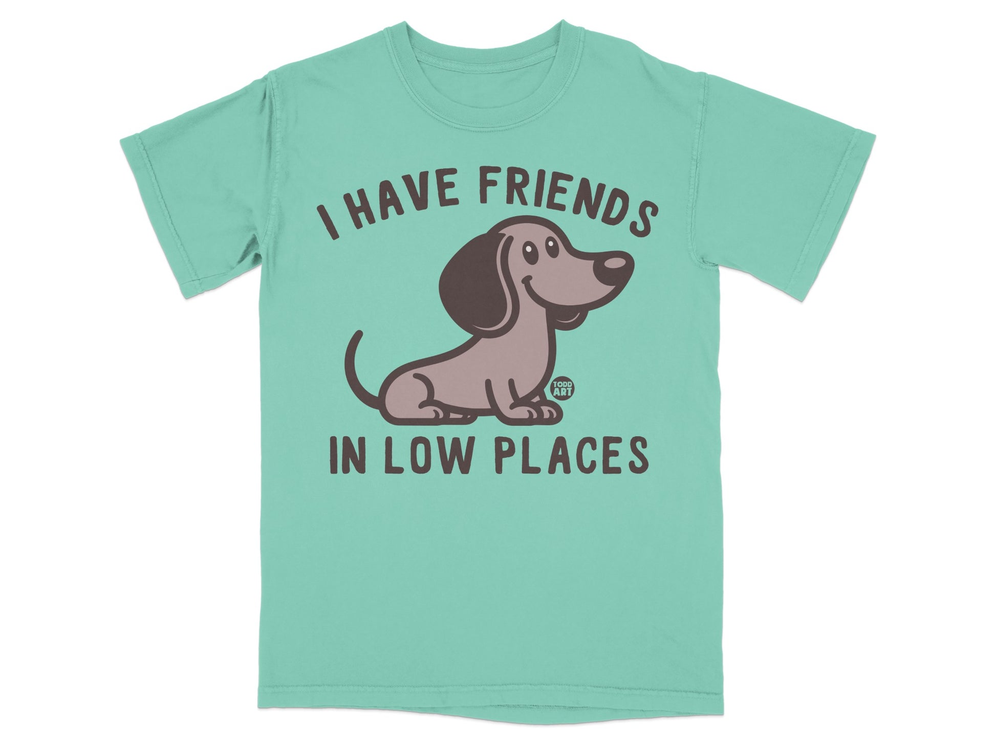 I Have Friends In Low Places Dachshund Cartoon Shirt