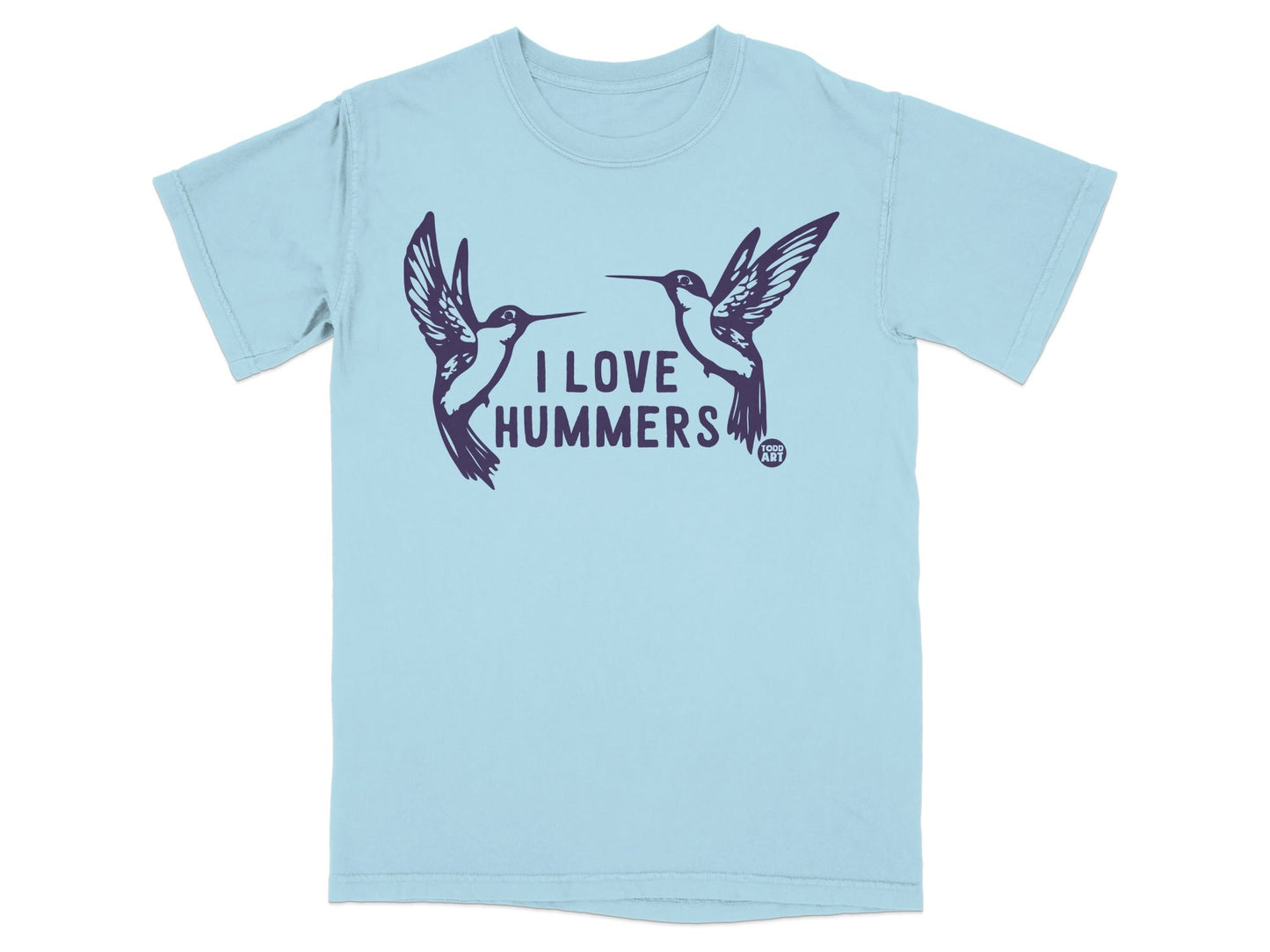 I Love Hummers Hummingbird Design T-Shirt for Bird Lovers