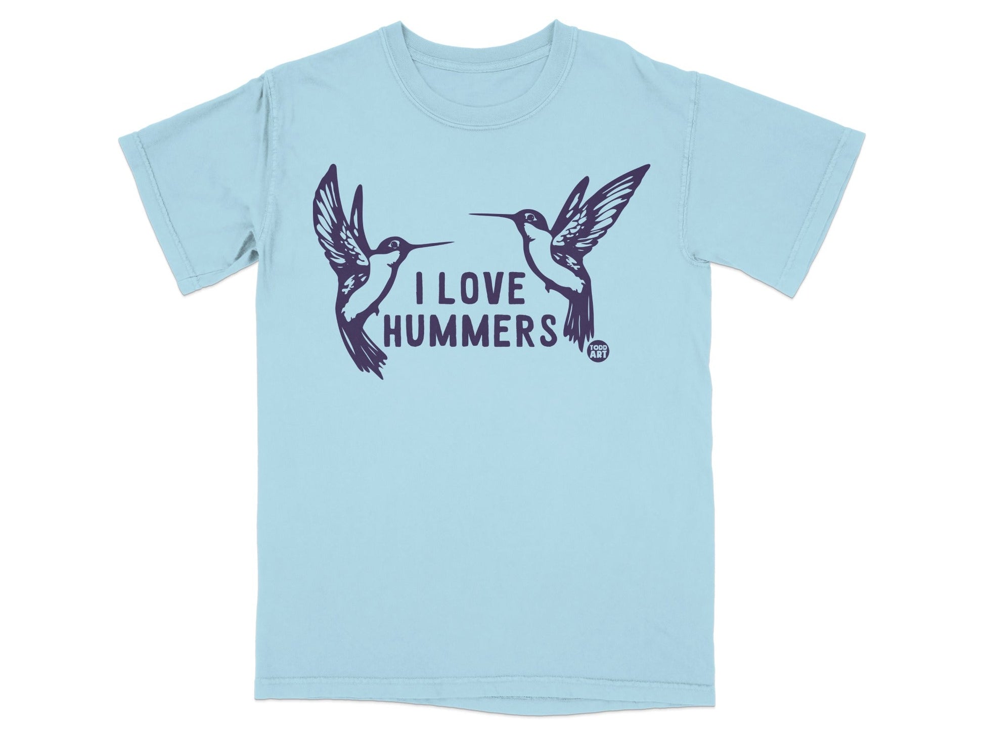 I Love Hummers Hummingbird Design T-Shirt for Bird Lovers