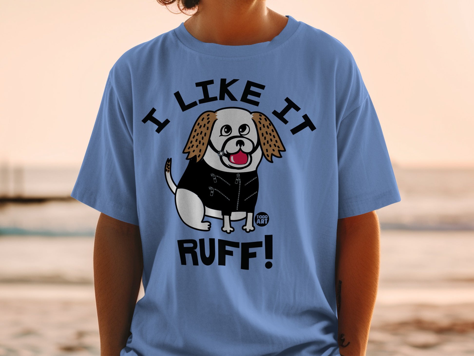 I Like It Ruff Graphic Dog Shirt Playful Design