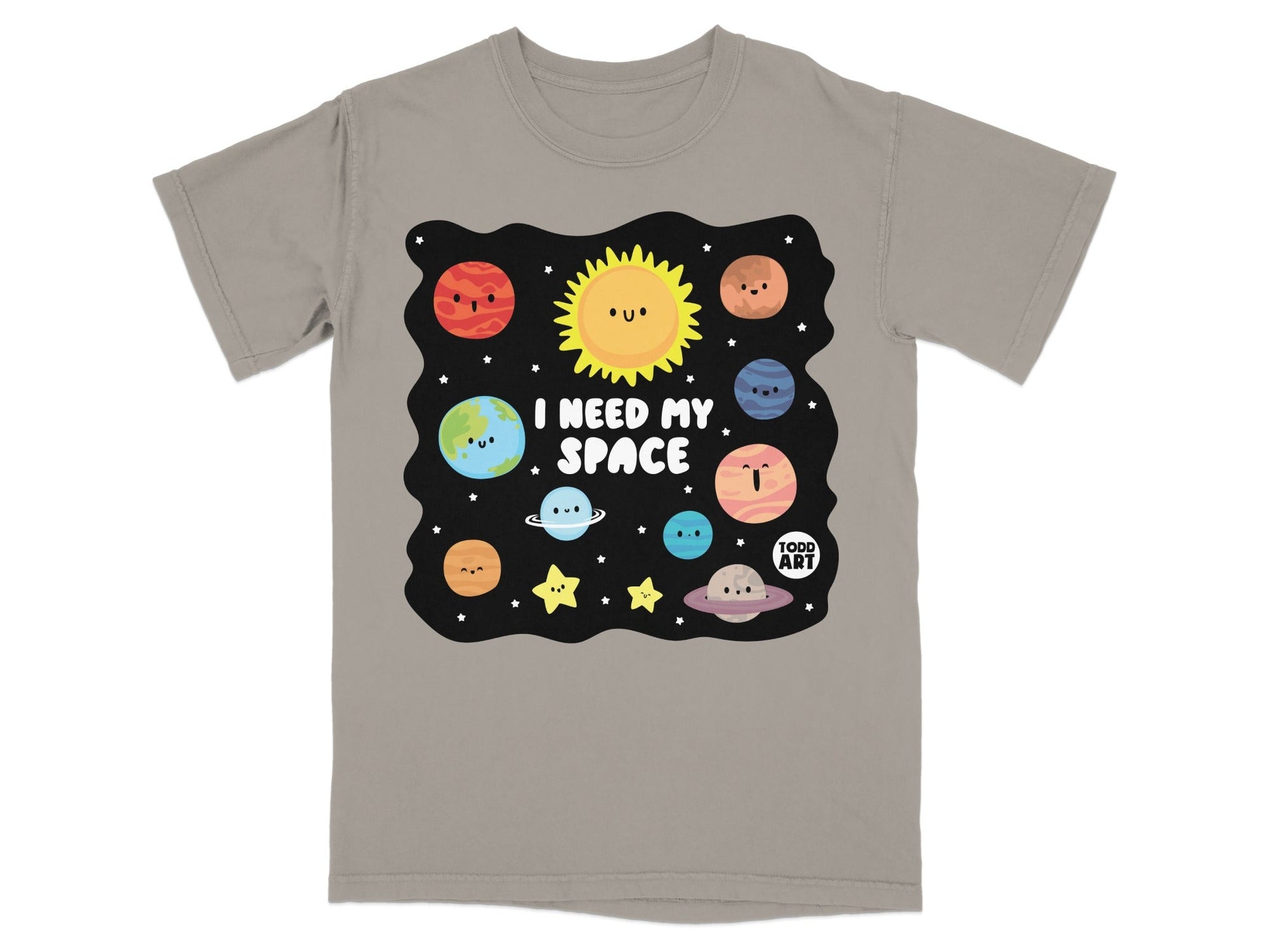 I Need My Space Cute Planet Design T-Shirt