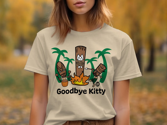 Goodbye Kitty Funny Graphic T-Shirt for Cat Lovers