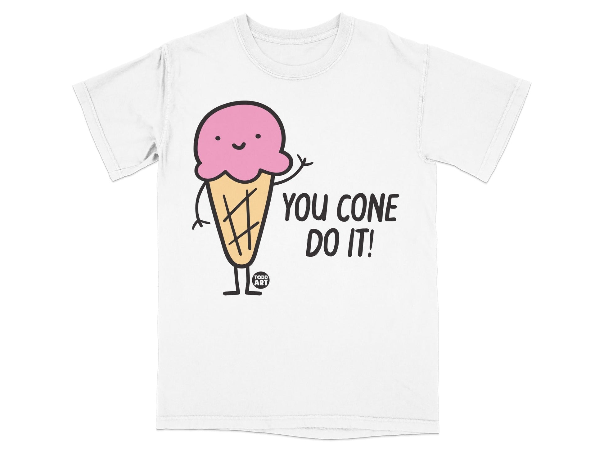 You Cone Do It Ice Cream Graphic T-shirt
