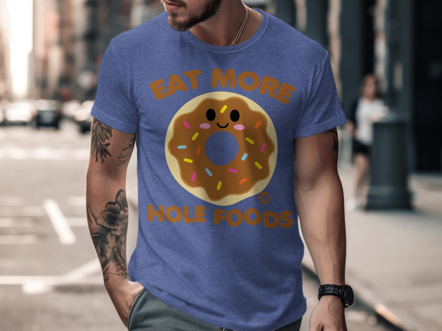 Eat More Hole Foods Cute Donut Graphic T-shirt