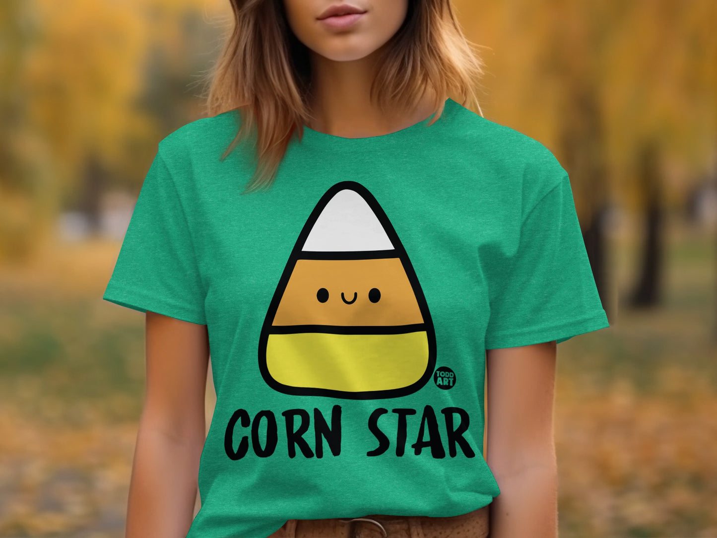 Corn Star T-Shirt with Cute Candy Corn Design