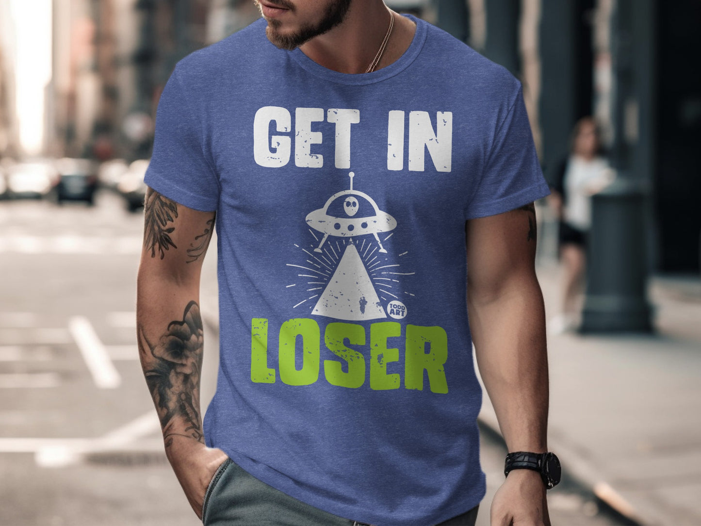 Get In Loser UFO Themed Casual Wear